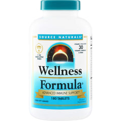 SN143 | Source Naturals Wellness Formula advanced immune support, 180 tablets