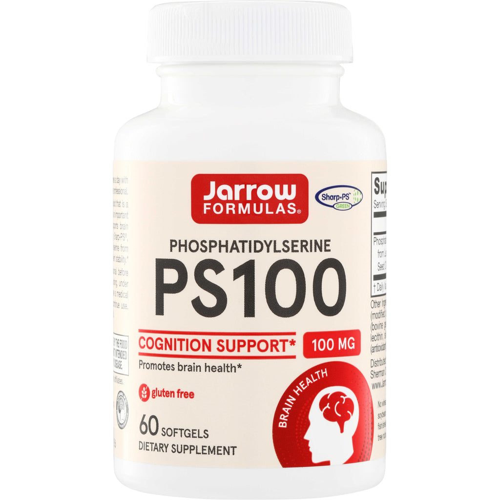 JR035 | Jarrow Formulas PS100 Phosphatidylserine 100 mg, Cognition Support, 60 softgels - Thumbnail