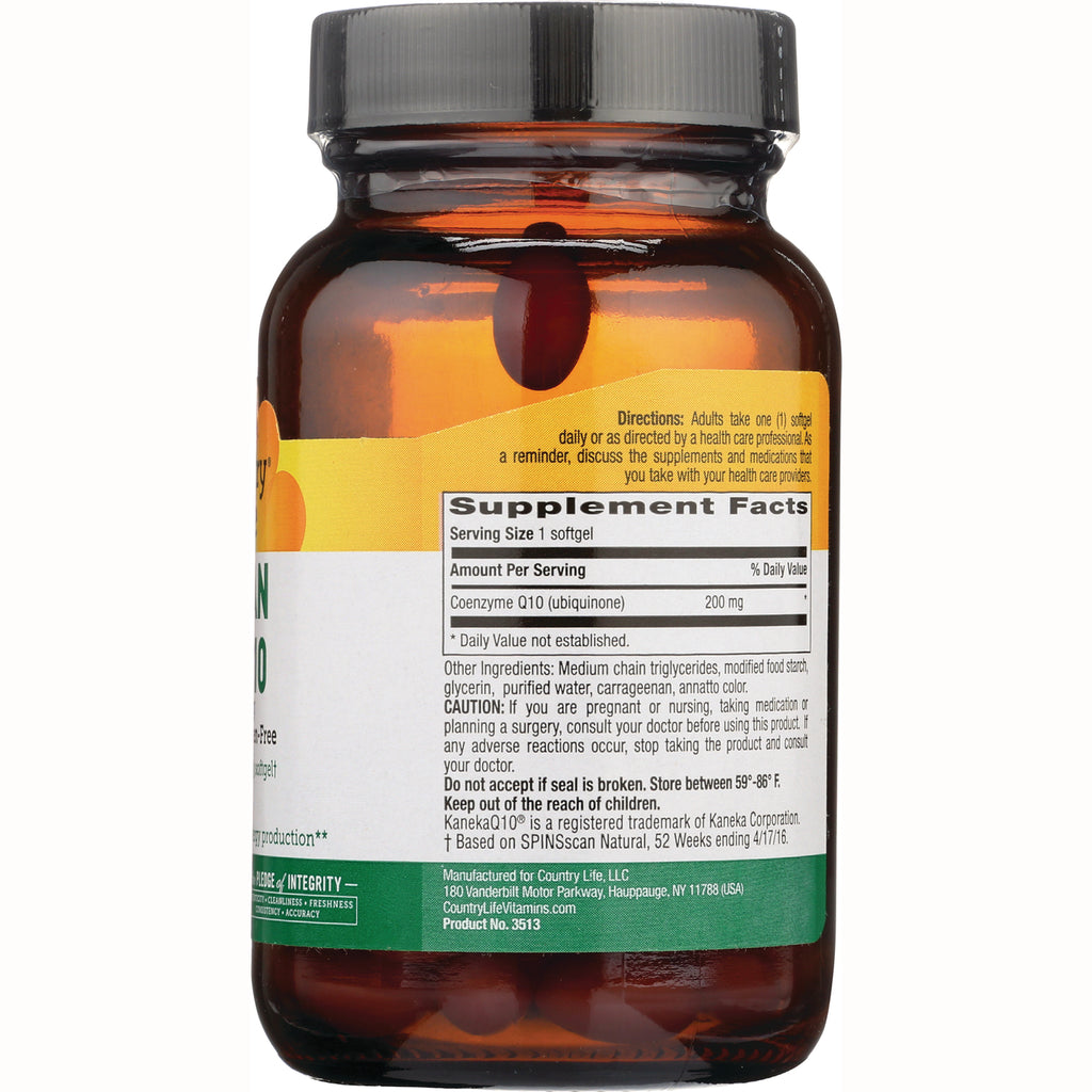 CRL609 | back label of amber supplement bottle showing Supplement Facts panel and directions - Thumbnail
