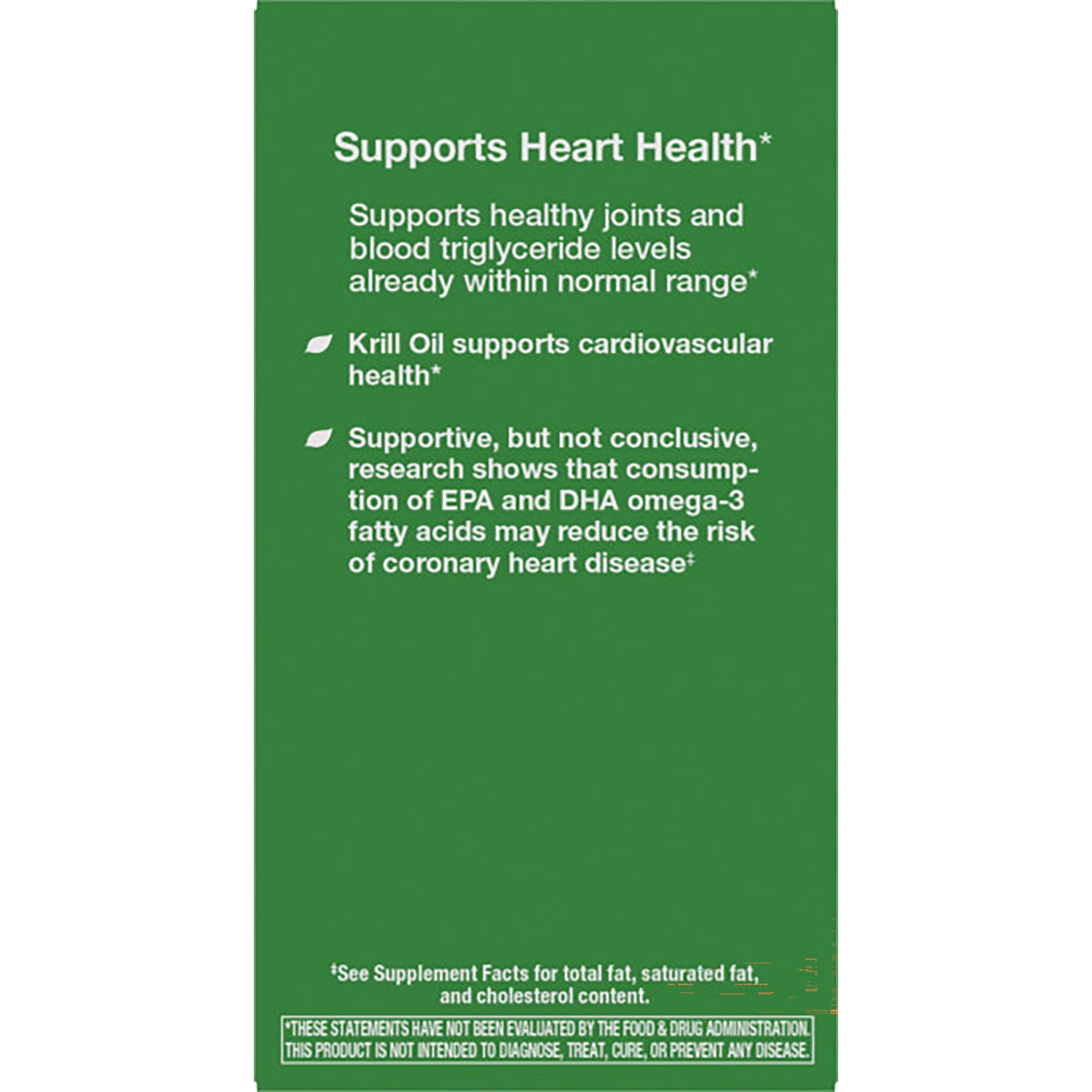 NW613 | Nature's Way Antarctic Krill Oil back panel listing benefits, purity testing, safety and distribution info