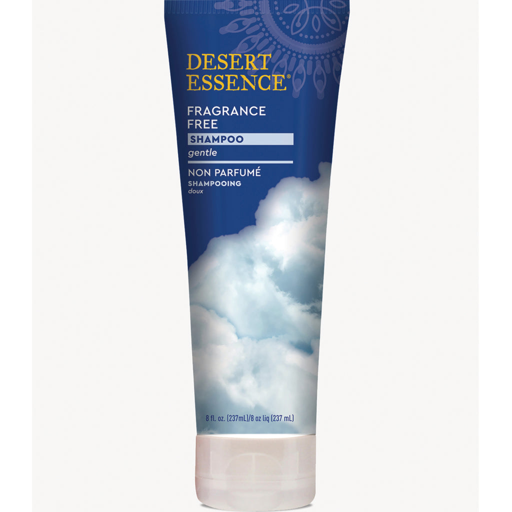 DST017 | Desert Essence fragrance free shampoo tube with cloud artwork and 8 fl oz volume - Thumbnail