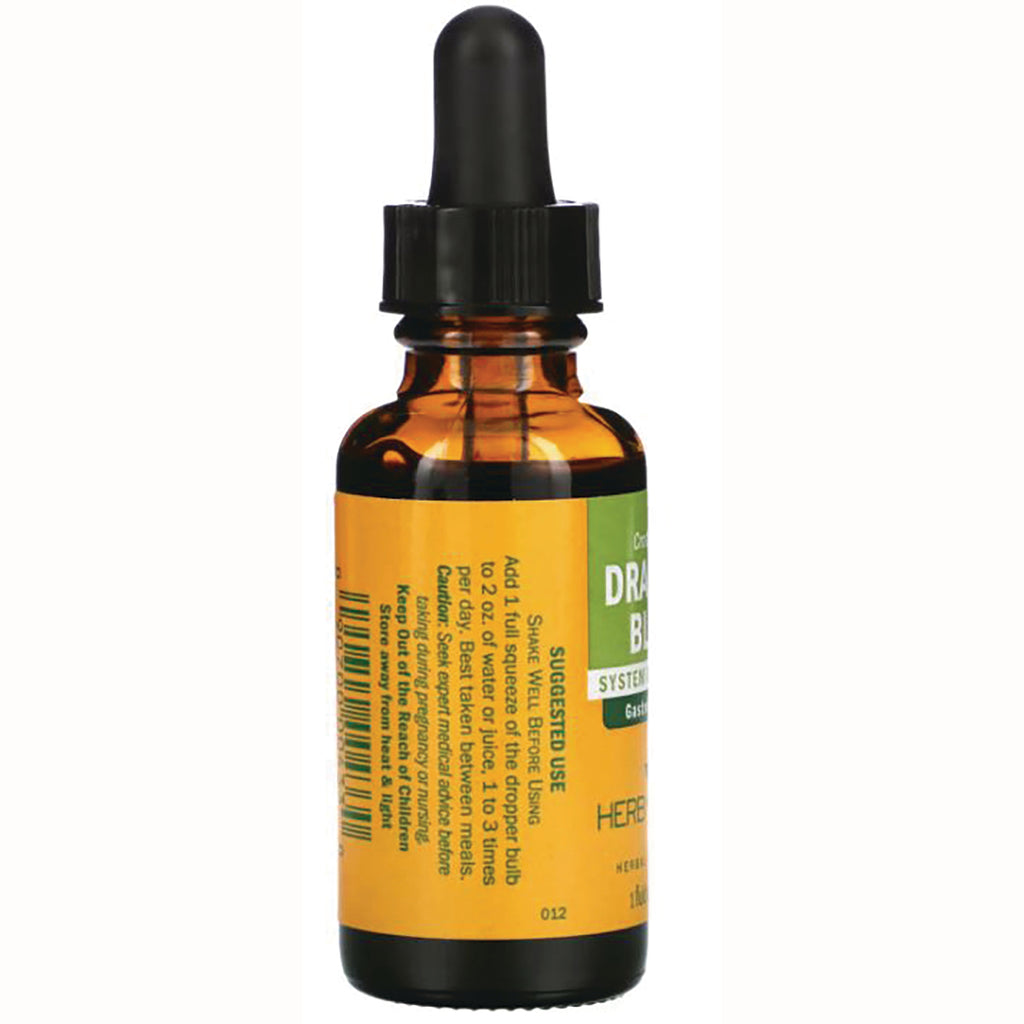 HPH054 | Back of amber dropper bottle showing yellow label with suggested use text and barcode - Thumbnail