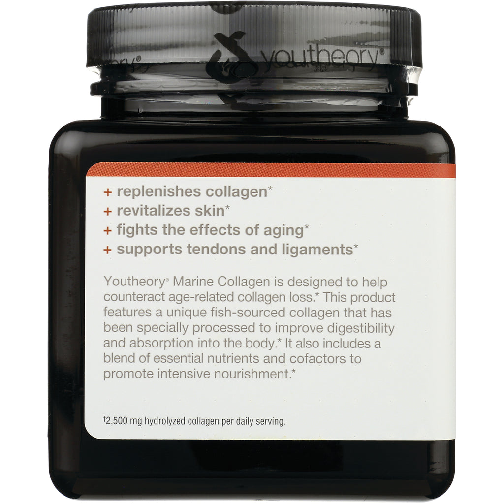 YOU010 | Youtheory Marine Collagen benefits panel: replenishes collagen, revitalizes skin, supports tendons and ligaments - Thumbnail