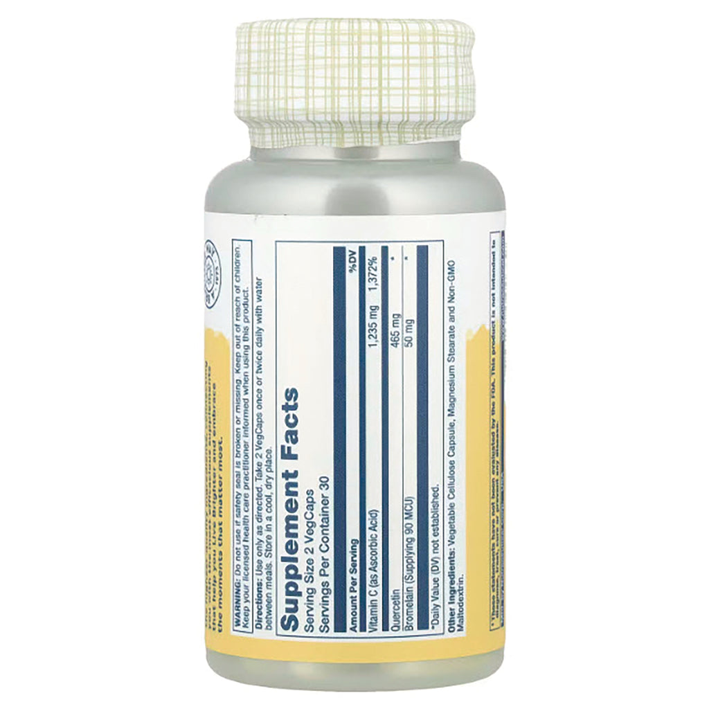 SLR468 | Back label with Supplement Facts panel and other ingredients for vegcaps dietary supplement - Thumbnail