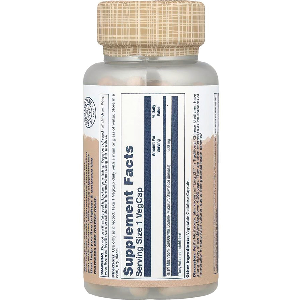 SLR400 | Back label with Supplement Facts panel, serving size 1 VegCap - Thumbnail