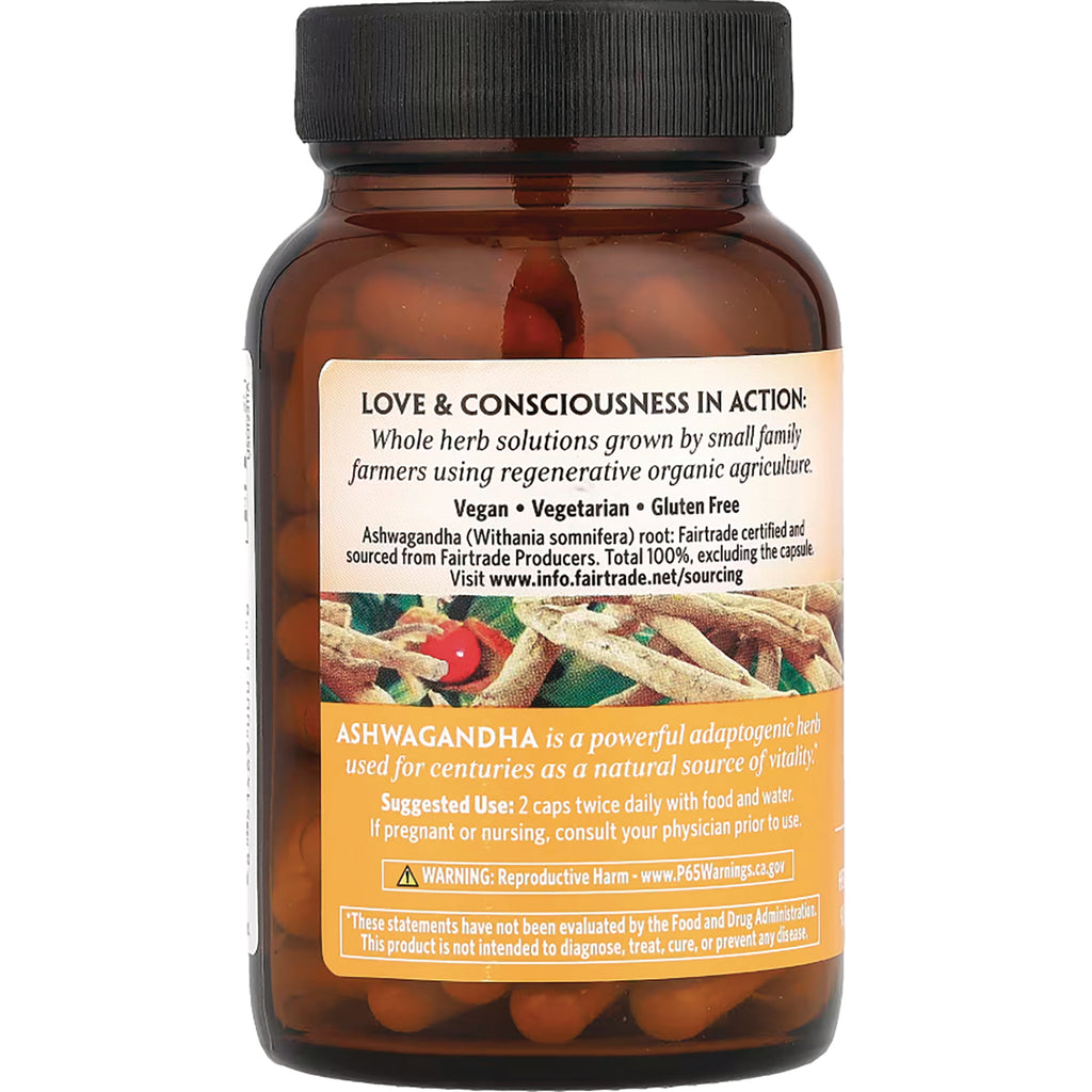 RGN039 | Back of amber supplement bottle showing label text Vegan Vegetarian Gluten Free and usage directions - Thumbnail