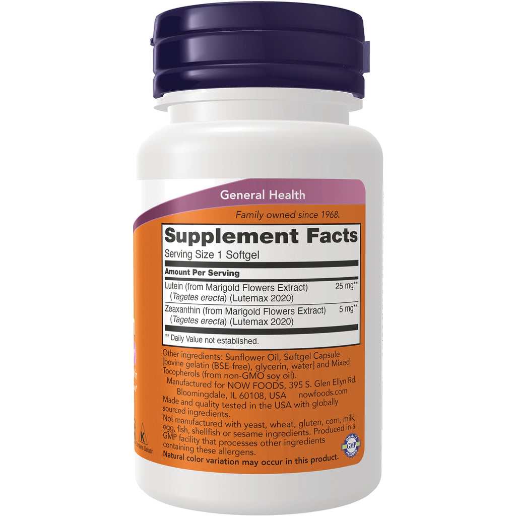 NWF1449 | Bottle back showing Supplement Facts label with serving size 1 softgel and ingredient list - Thumbnail