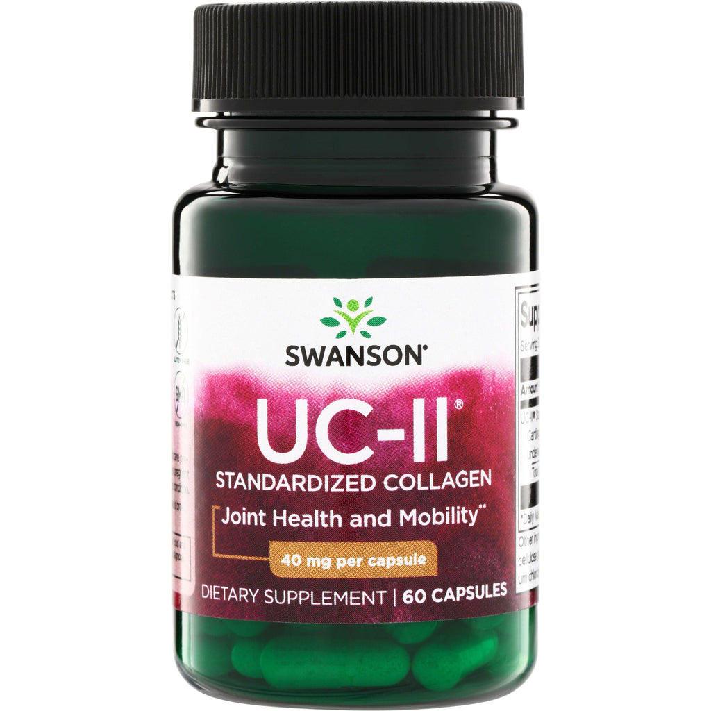 SWU947 | Swanson UC-II Standardized Collagen for Joint Health and Mobility, 40 mg per capsule, 60 capsules - Thumbnail