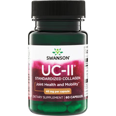 SWU947 | Swanson UC-II Standardized Collagen for Joint Health and Mobility, 40 mg per capsule, 60 capsules