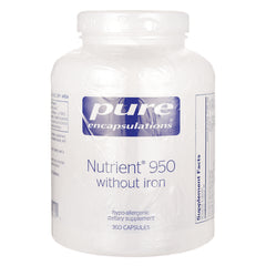 PRN133 | Pure Encapsulations Nutrient 950 without iron supplement bottle front label, 360 CAPSULES