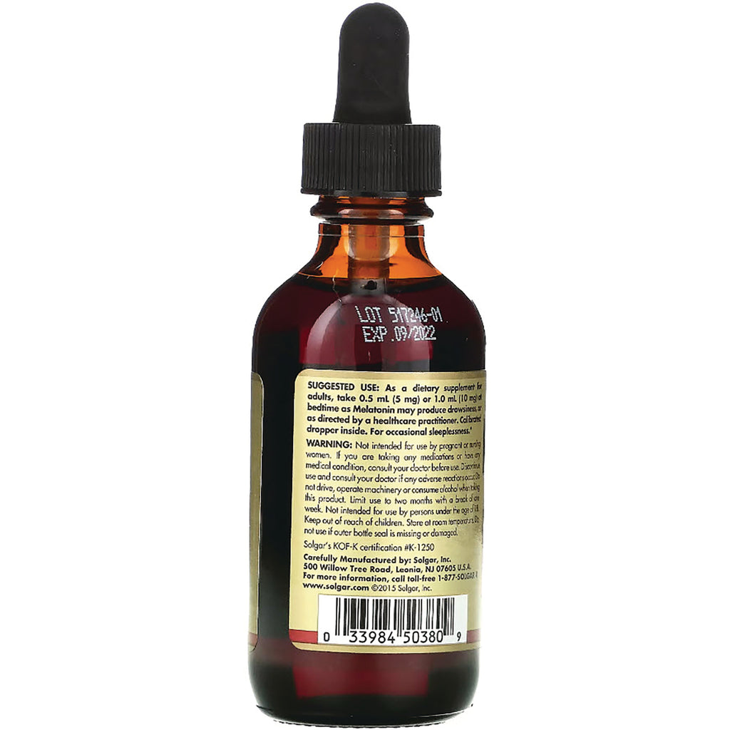 SLG346 | Back of amber dropper bottle showing label with usage text, barcode, and LOT 517246-01 EXP 09/2022 - Thumbnail