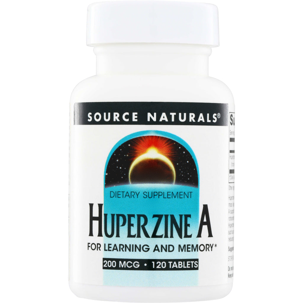 SN115 | Source Naturals Huperzine A dietary supplement, 200 mcg, 120 tablets - Thumbnail