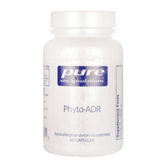PRN054 | Pure Encapsulations Phyto-ADR white supplement bottle, 60 capsules, hypo-allergenic