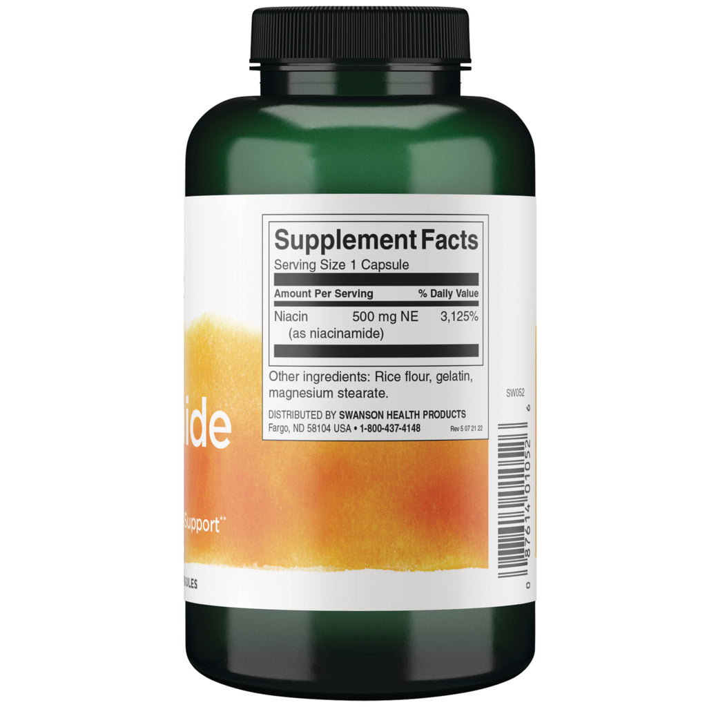 SW052 |  Back label with supplement facts and serving information - Thumbnail