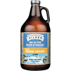 SSL011 | Sovereign Silver Bio-Active Silver Hydrosol Daily+ Immune Support 10 PPM, 64 fl oz