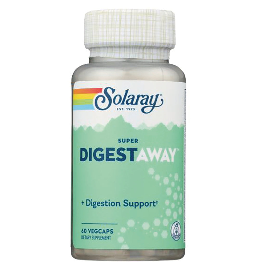 SLR405 | Solaray Super DigestAway digestion support, 60 VegCaps dietary supplement bottle - Thumbnail