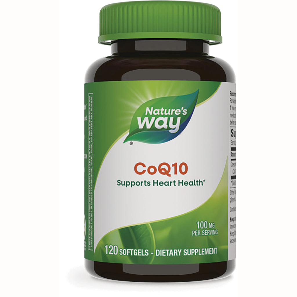 ET388 | Nature's Way CoQ10 bottle, 120 softgels, 100 mg per serving supports heart health - Thumbnail