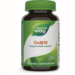 ET388 | Nature's Way CoQ10 bottle, 120 softgels, 100 mg per serving supports heart health