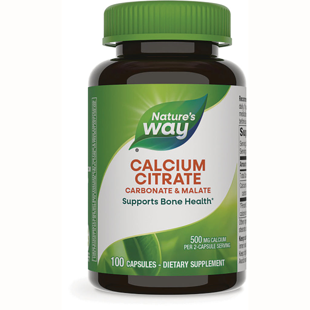 NW928 | Nature's Way Calcium Citrate bottle, 100 capsules dietary supplement, supports bone health - Thumbnail