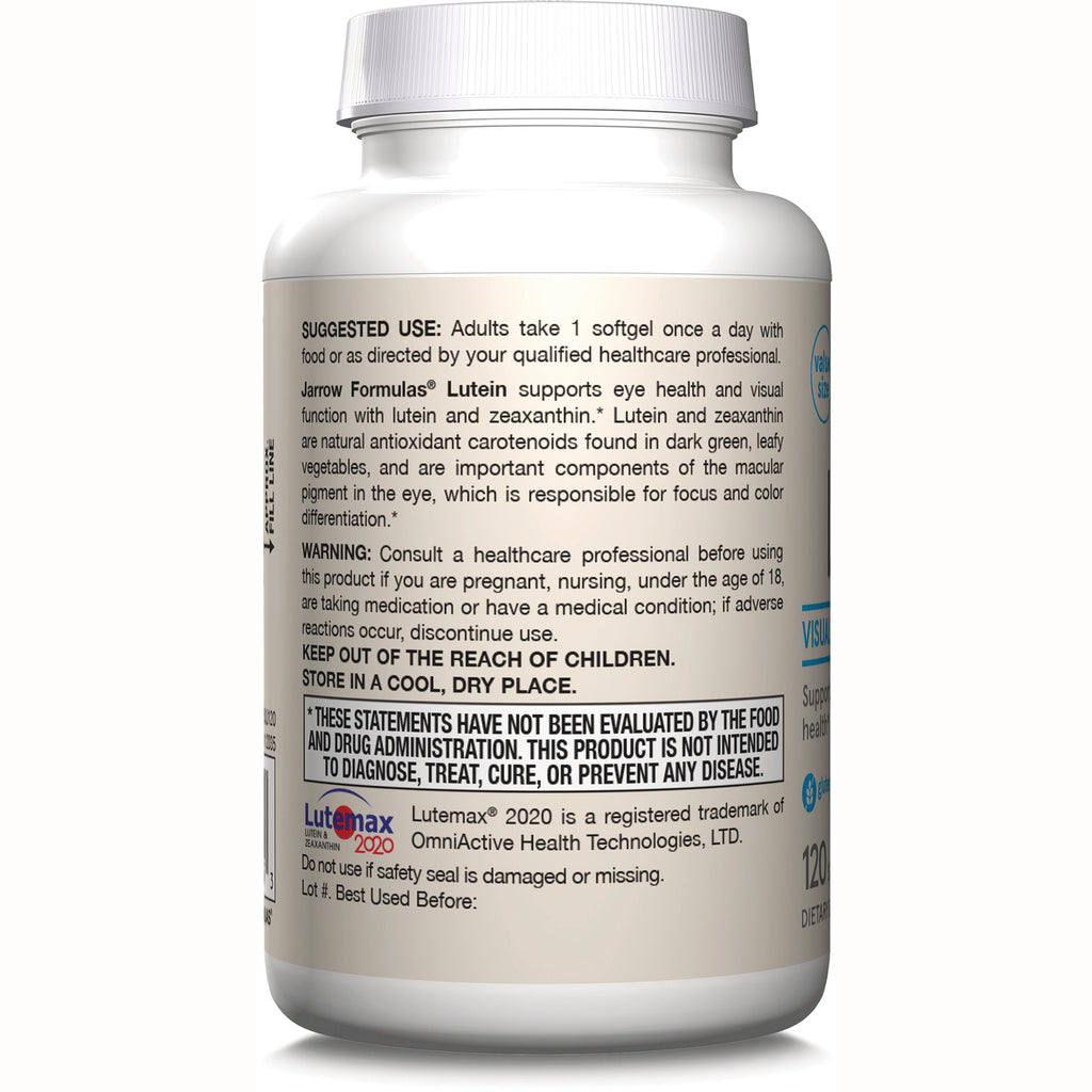 JR322 | back label of white supplement bottle showing suggested use, warnings, and disclaimer text - Thumbnail