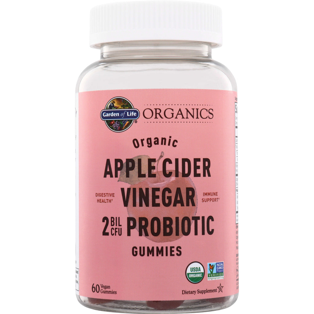 GLF344 | Garden of Life Organics Apple Cider Vinegar Probiotic Gummies, 60 vegan gummies - Thumbnail