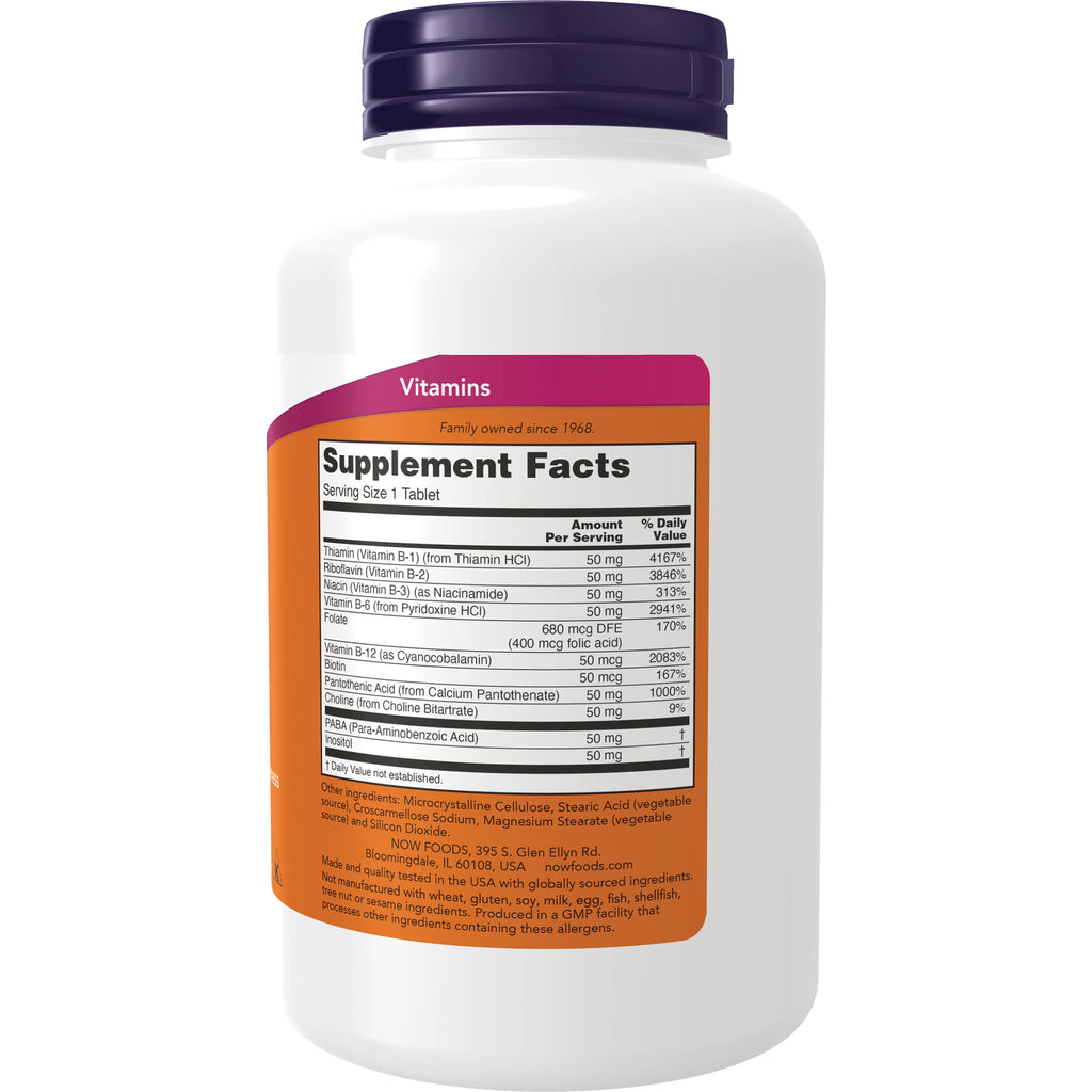 NWF857 | White supplement bottle back showing Supplement Facts label and Vitamins header - Thumbnail