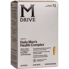 OCN006 | M Drive Daily Men's Health Complex box front showing pill image, 60 capsules, 30 day supply