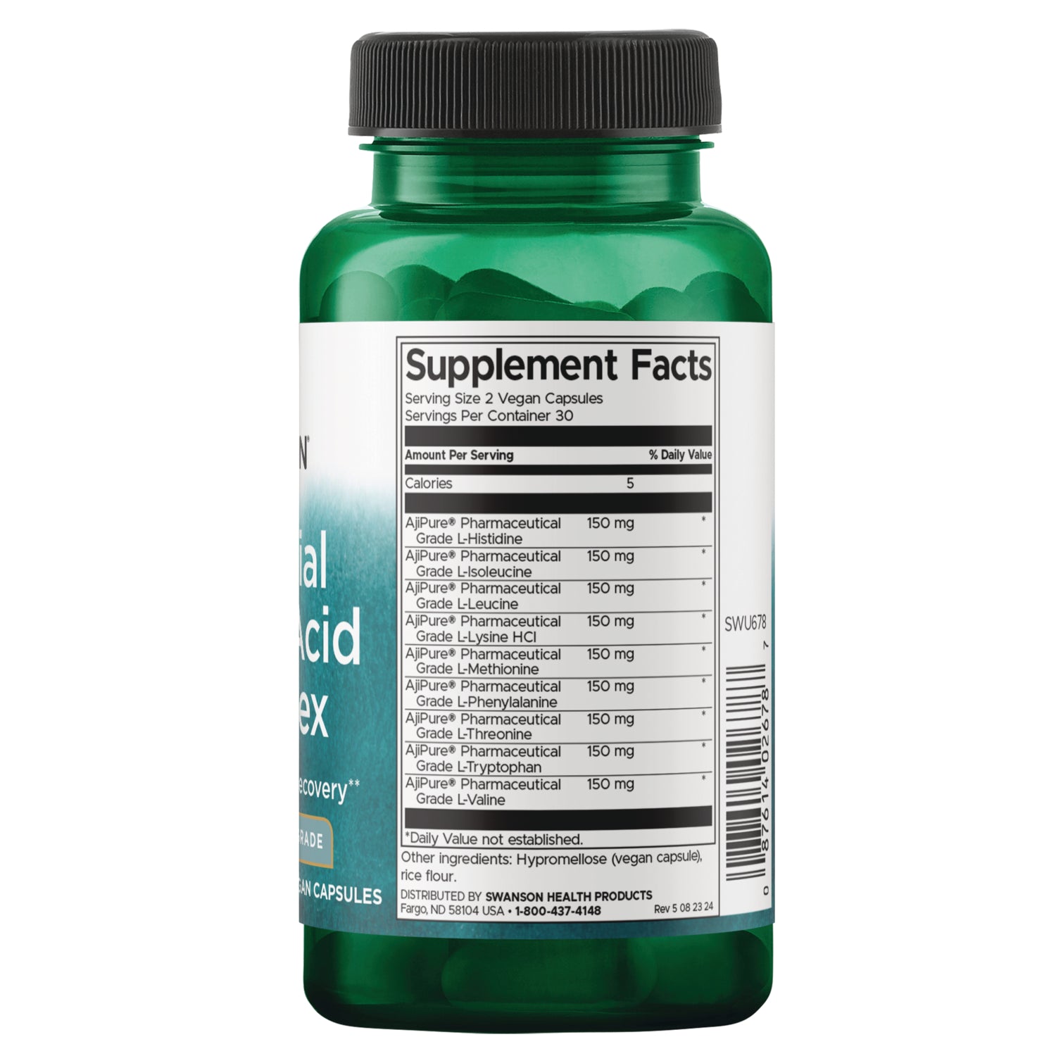 Swanson Vitamins Essential Amino Acid Complex Vegan Caps
