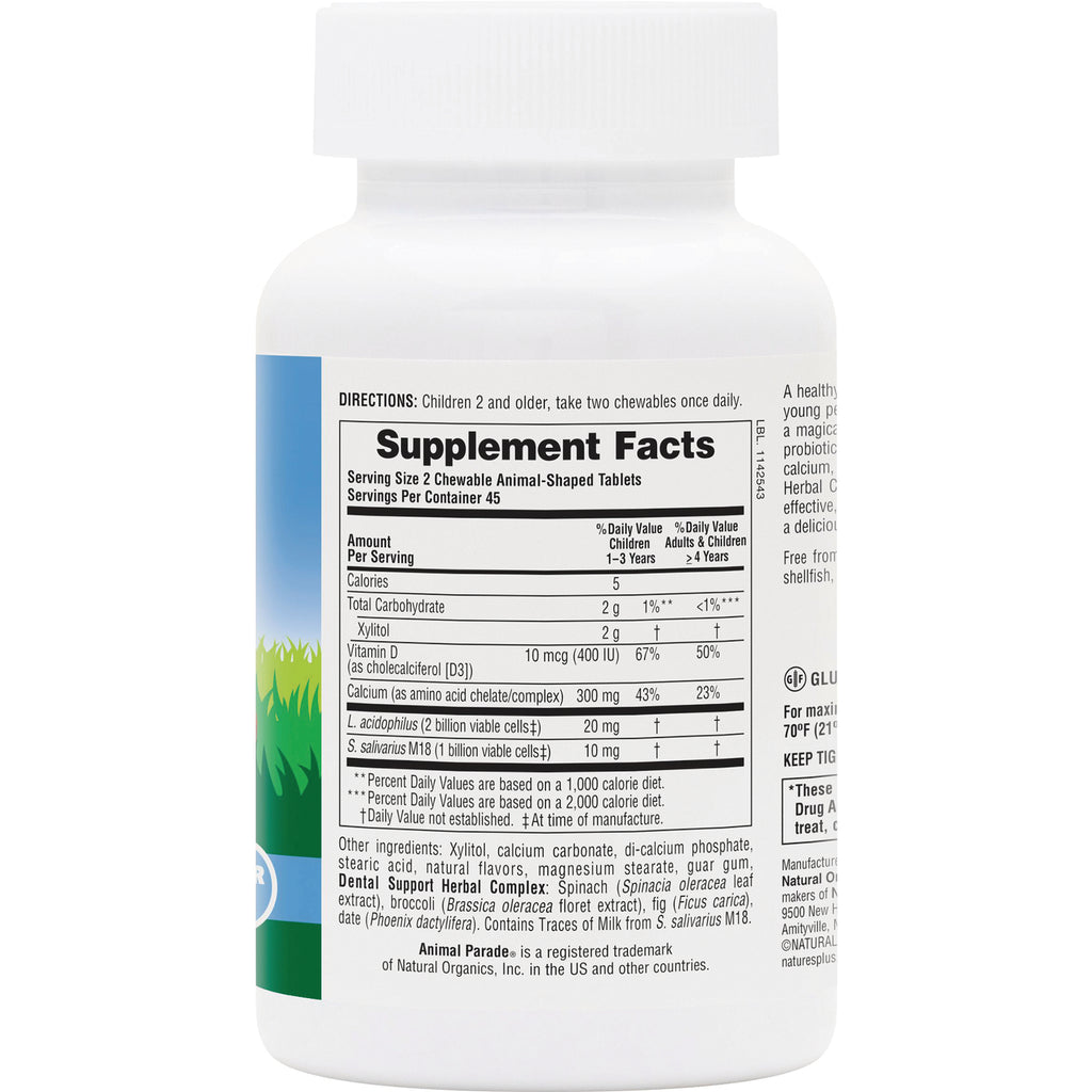 NTP138 | Back of white supplement bottle showing Supplement Facts panel, directions and ingredient details - Thumbnail