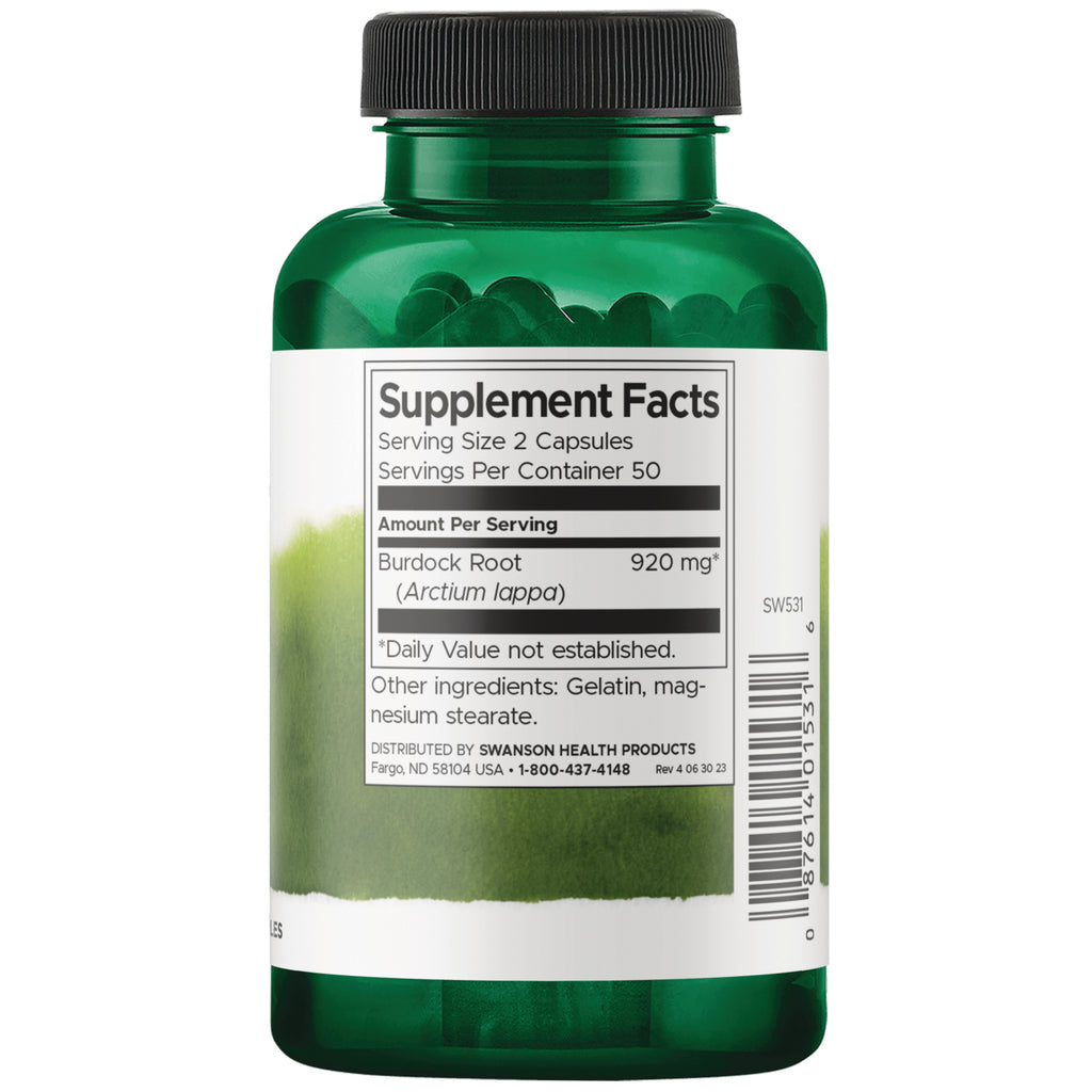 SW531 | Back label with Supplement Facts - Thumbnail
