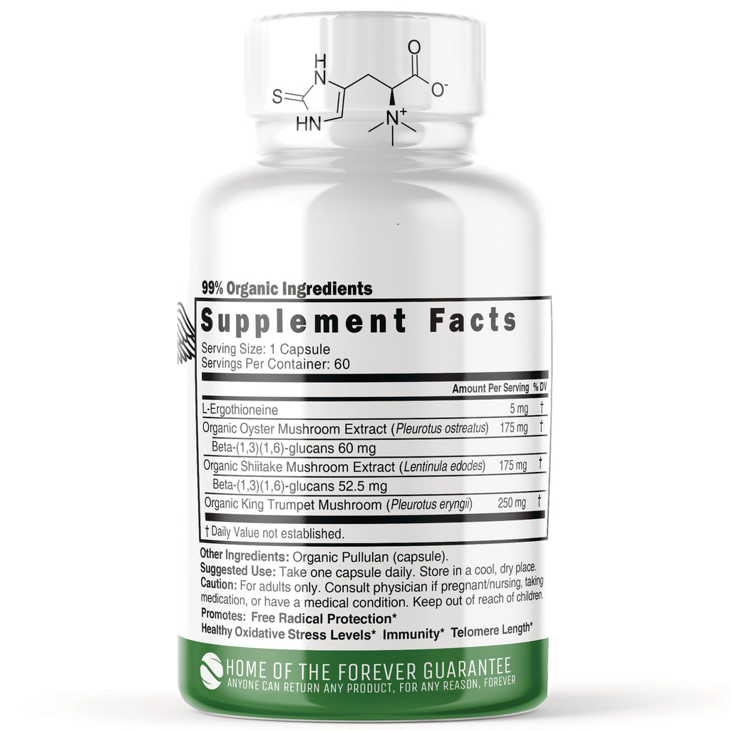 NFU007 | bottle back label showing Supplement Facts panel with ingredients and serving size - Thumbnail