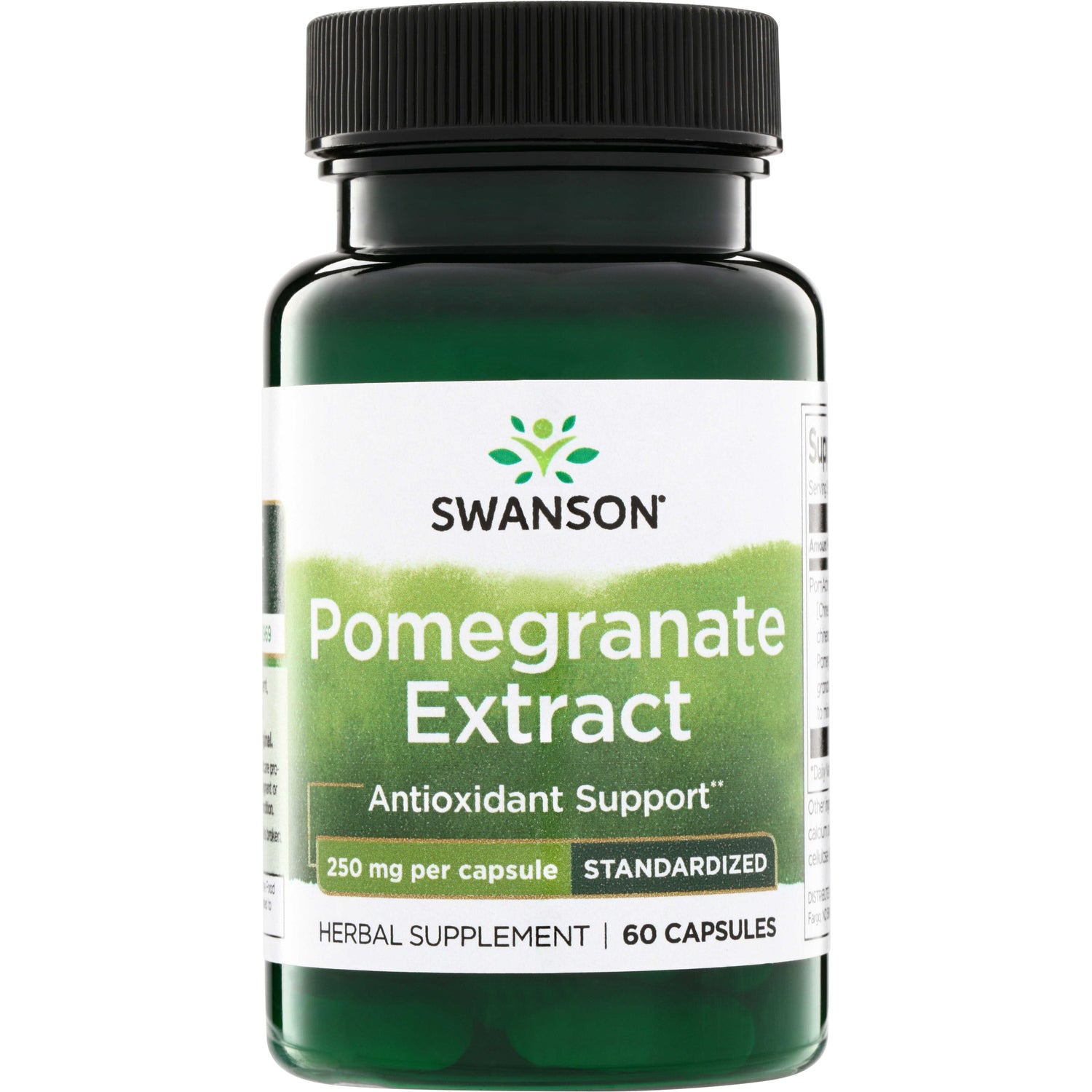 SWH265 | Swanson Pomegranate Extract, antioxidant support, 250 mg per capsule, standardized, 60 capsules