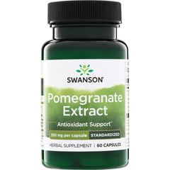 SWH265 | Swanson Pomegranate Extract, antioxidant support, 250 mg per capsule, standardized, 60 capsules