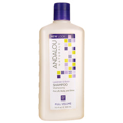 ADN001 | Andalou Naturals Lavender & Biotin Full Volume shampoo bottle, 11.5 fl oz