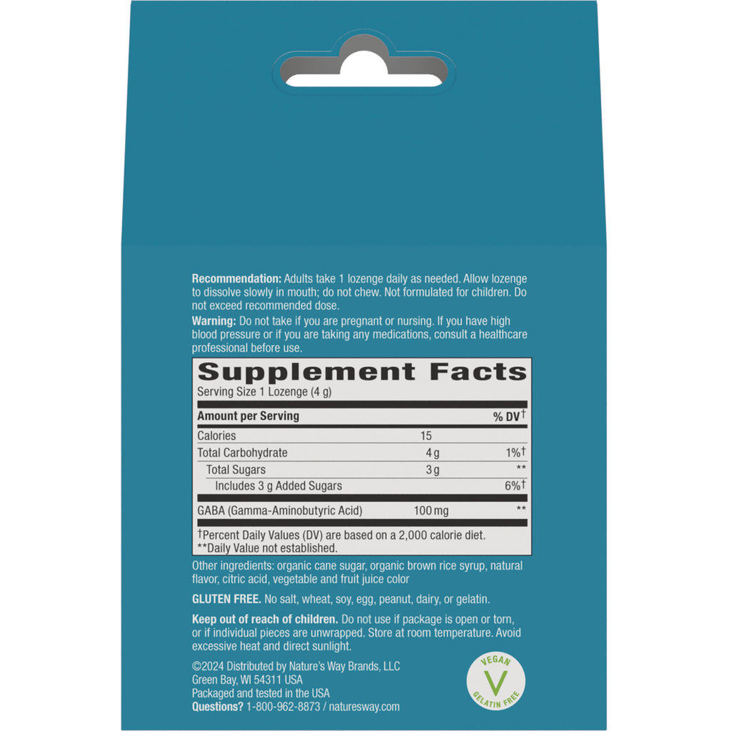 NW1066 | teal product back showing Supplement Facts panel, directions, warnings and ingredient list - Thumbnail