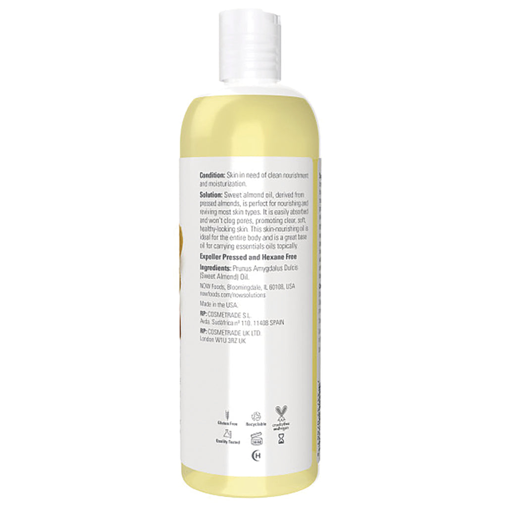 NWF017 | Back of yellow bottle showing ingredients text, directions and recycling and cruelty-free icons - Thumbnail