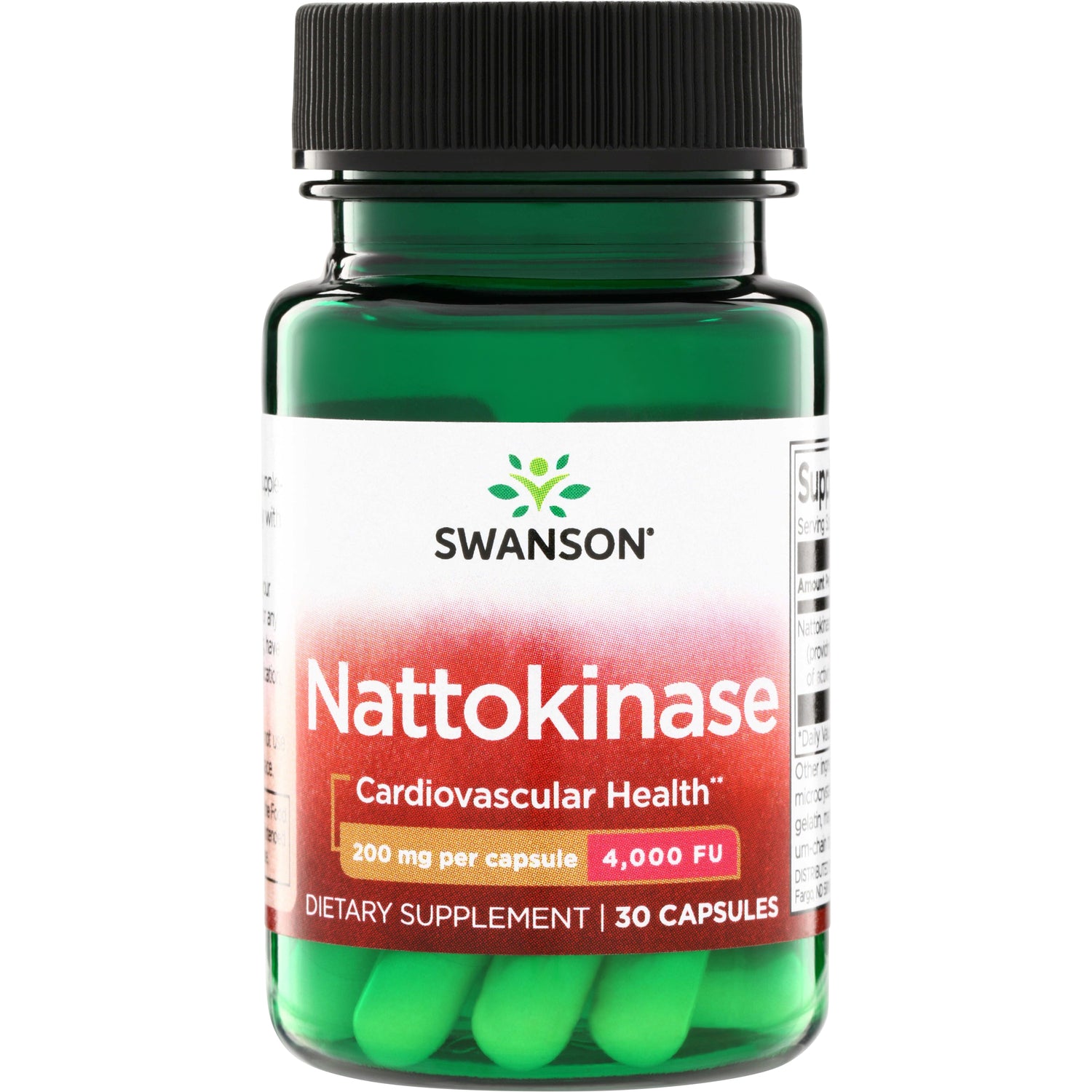 SWU717 | Swanson Nattokinase, Cardiovascular Health, 200 mg per capsule, 4,000 FU, 30 capsules