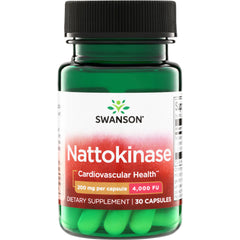 SWU717 | Swanson Nattokinase, Cardiovascular Health, 200 mg per capsule, 4,000 FU, 30 capsules