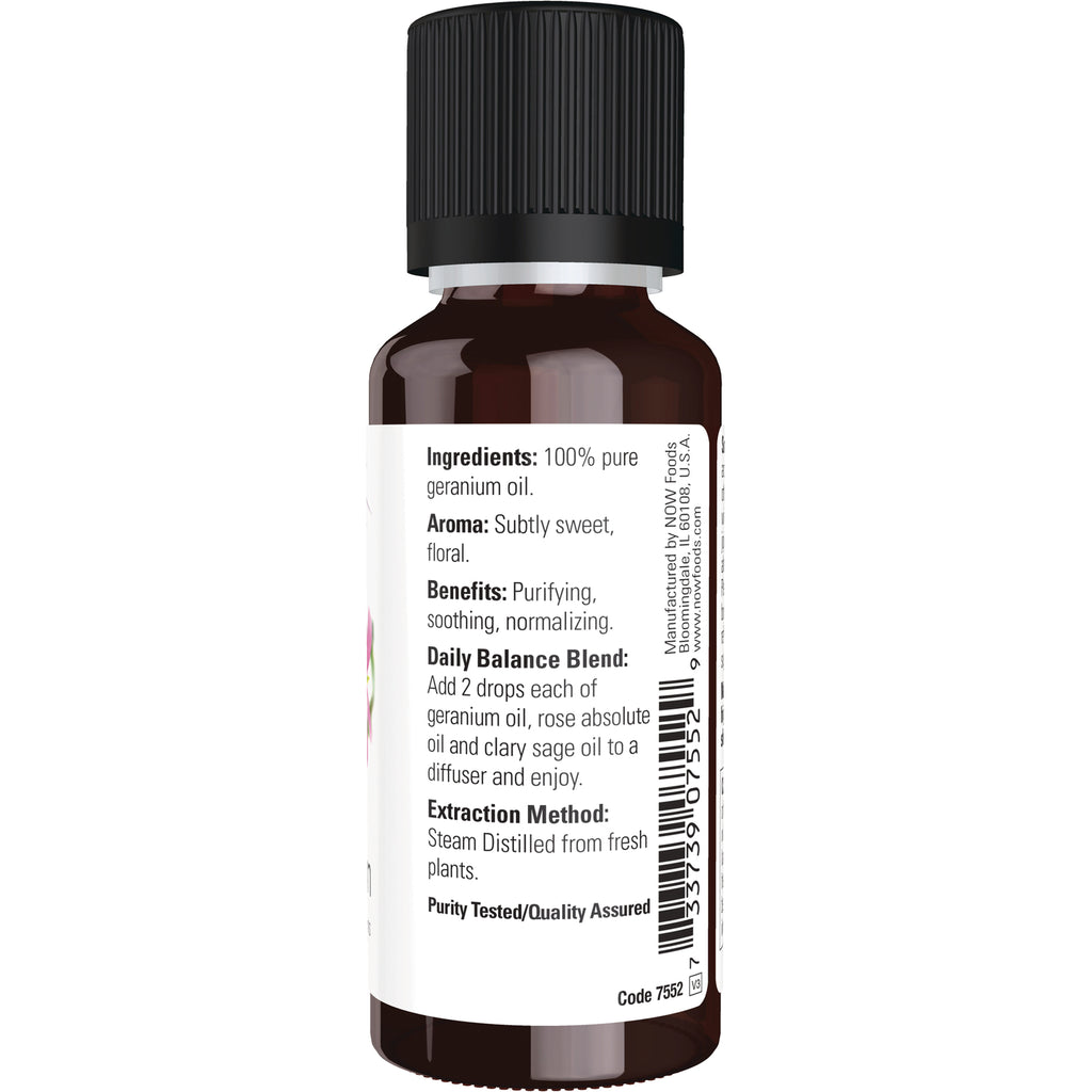 NWF477 | Back label of brown essential oil bottle showing ingredients, usage directions and barcode - Thumbnail