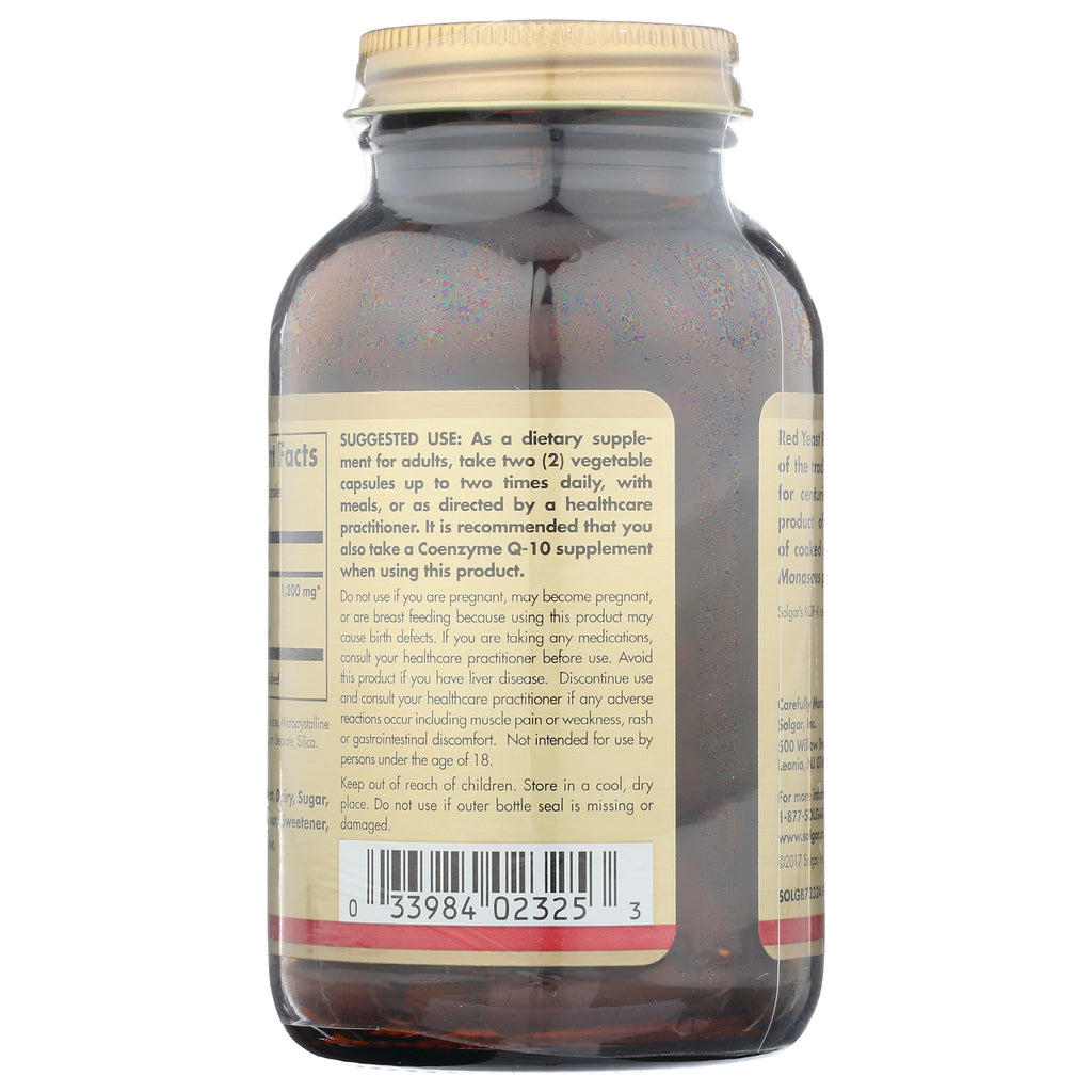 SLG335 | amber supplement bottle back showing suggested use instructions, warnings, and barcode - Thumbnail