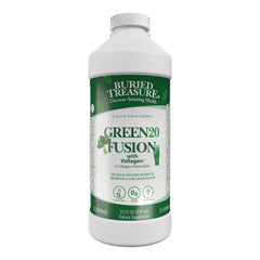 BTR048 | Buried Treasure Green20 Fusion liquid supplement bottle front showing label with product name and claims