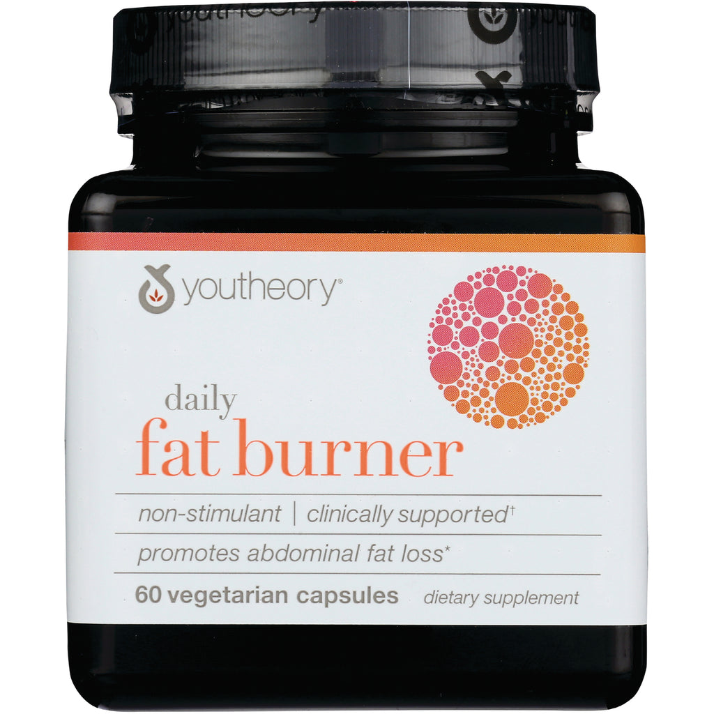 YOU015 | Youtheory Daily Fat Burner bottle, 60 vegetarian capsules; non-stimulant, clinically supported - Thumbnail
