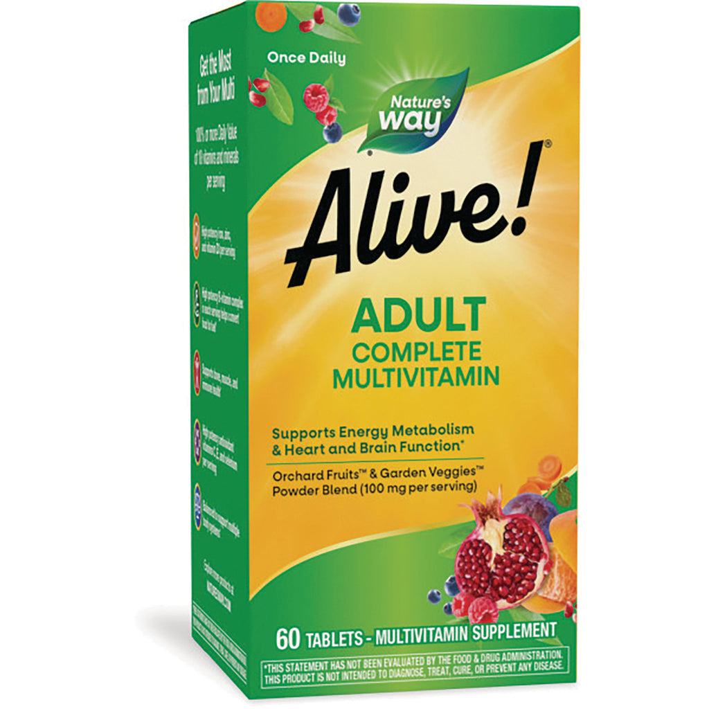 NW789 | Nature's Way Alive! Adult Complete Multivitamin front packaging, 60 tablets - Thumbnail