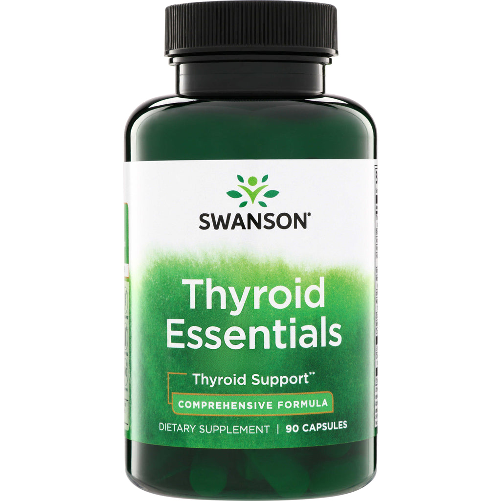SWC038 | Swanson Thyroid Essentials bottle, Thyroid Support Comprehensive Formula, 90 capsules - Thumbnail