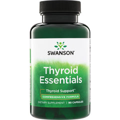 SWC038 | Swanson Thyroid Essentials bottle, Thyroid Support Comprehensive Formula, 90 capsules