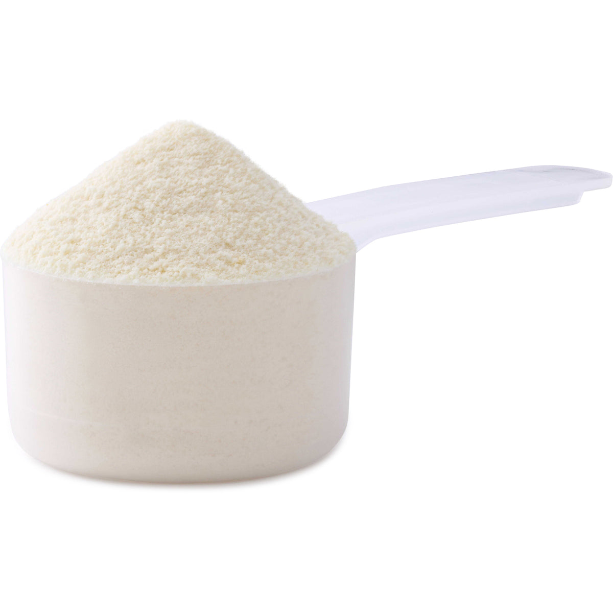 SWU891 | Heaping scoop of off-white powder in a clear measuring scoop