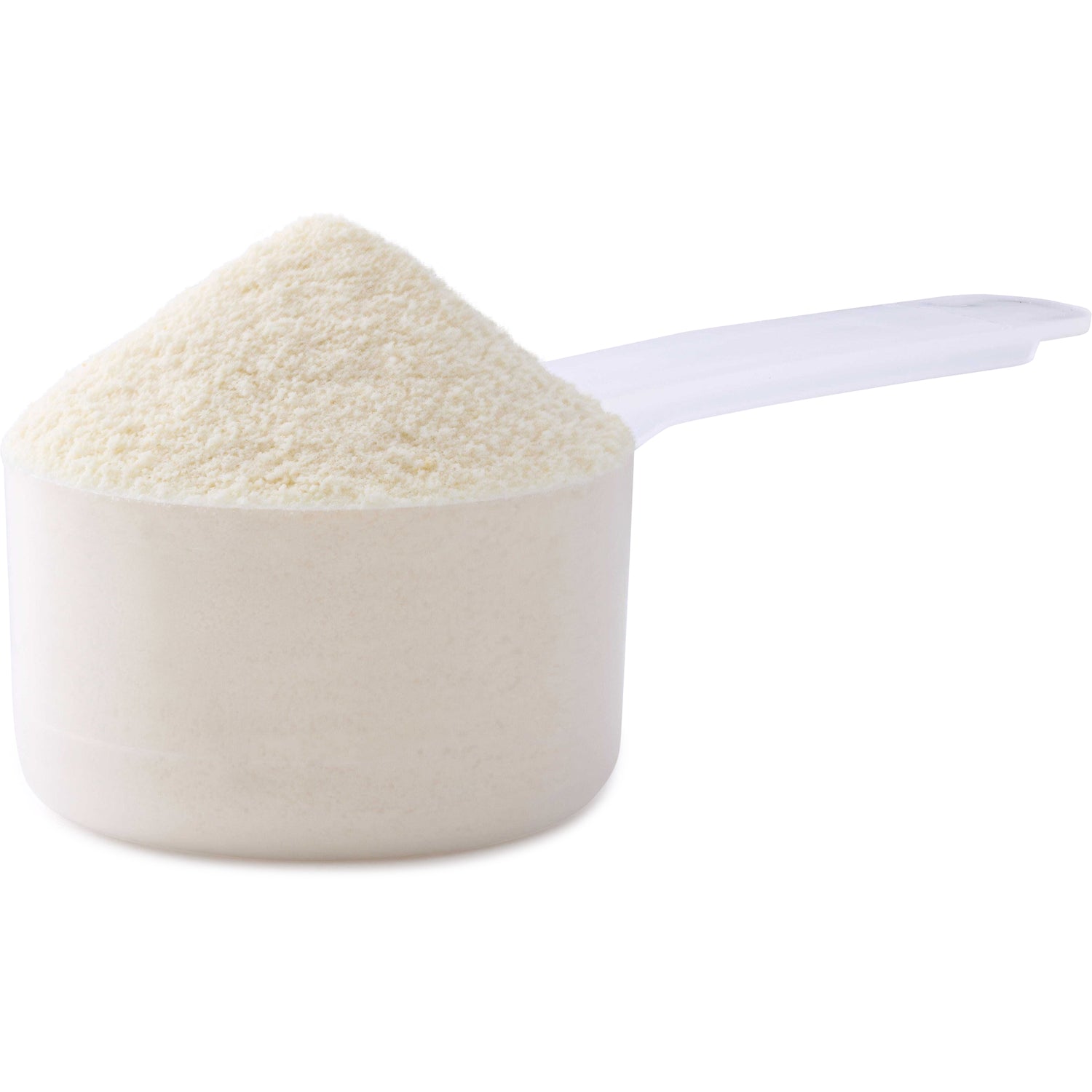 SWU891 | Heaping scoop of off-white powder in a clear measuring scoop