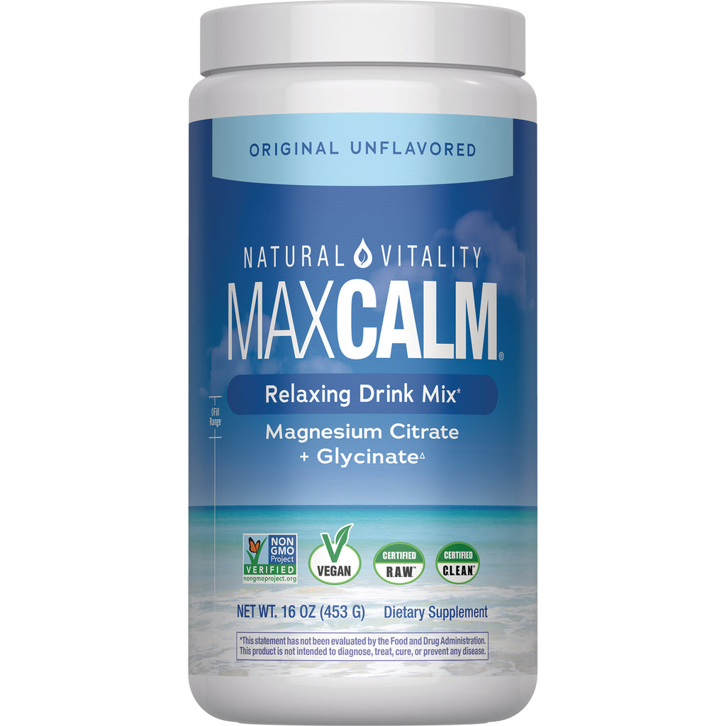 NVT001 | Natural Vitality CALM magnesium supplement jar, original unflavored drink mix, 16 oz - Thumbnail