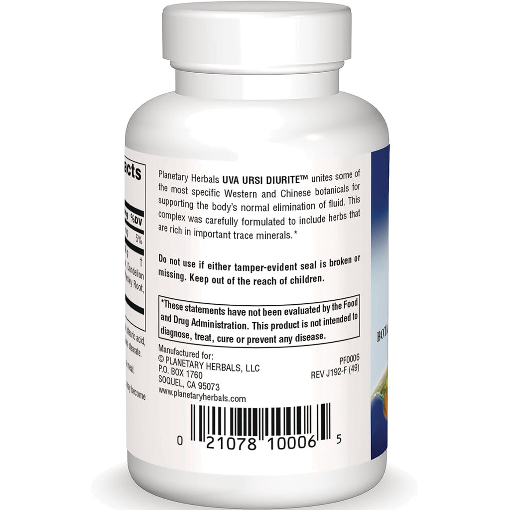 PF090 | Back of white supplement bottle label showing product description, warnings, and barcode - Thumbnail