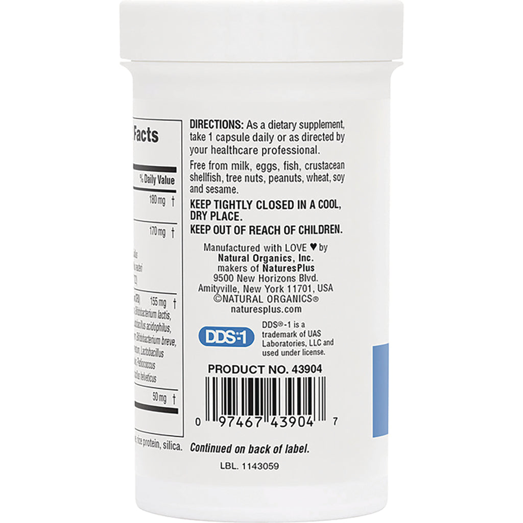 NTP347 | Back label of white supplement bottle showing directions, warnings and barcode - Thumbnail